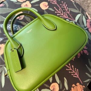 Coach Dark Lime Borough Bowling Bag